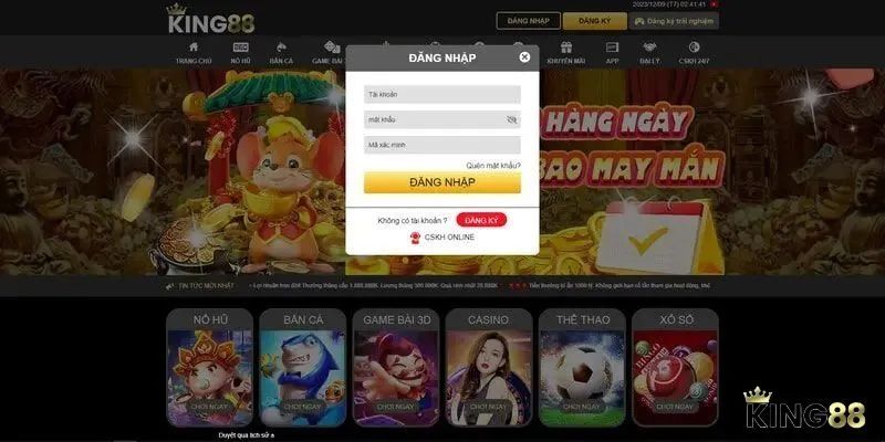Hướng Dẫn Đăng Nhập King88 Dễ Dàng Chỉ Với 3 Thao Tác 3 Các bước đăng nhập King88 siêu dễ dàng