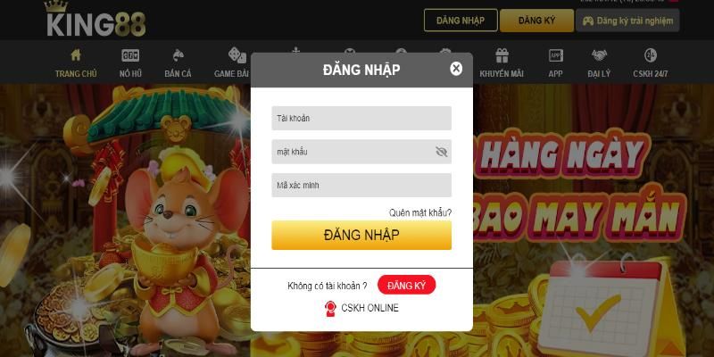 Hướng Dẫn Đăng Nhập King88 Dễ Dàng Chỉ Với 3 Thao Tác 2 Giới thiệu chi tiết sân chơi King88 đổi thưởng hấp dẫn Việt Nam
